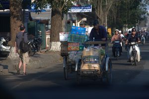 Cyclos im morgentlichen Verkehr