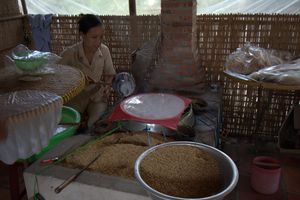 Reispapierherstellung